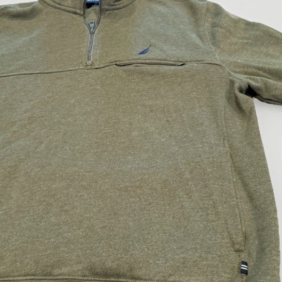 Nautica Men's Green Zip-Up Sweater - Picture 2 of 5